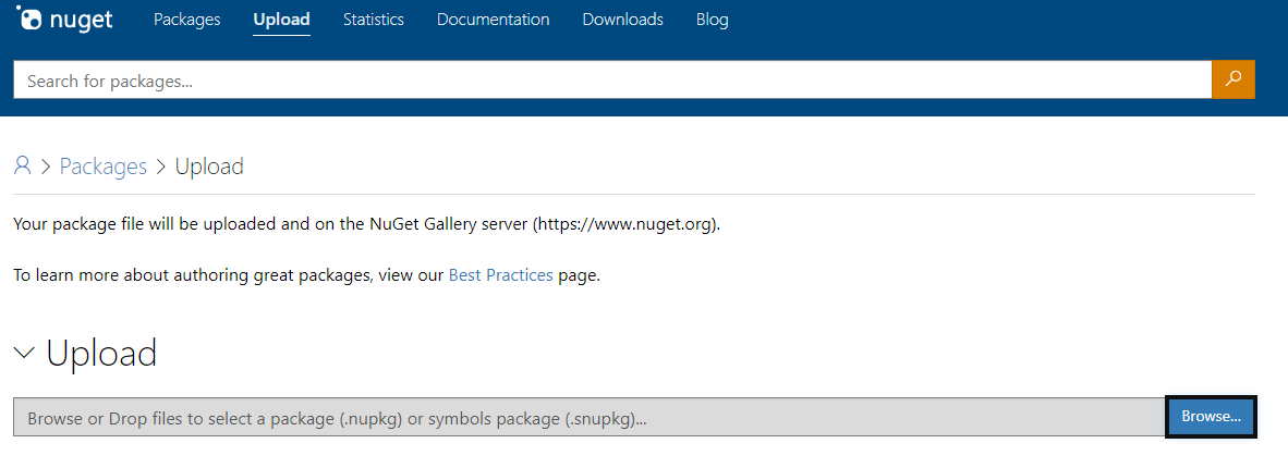 nuget org upload