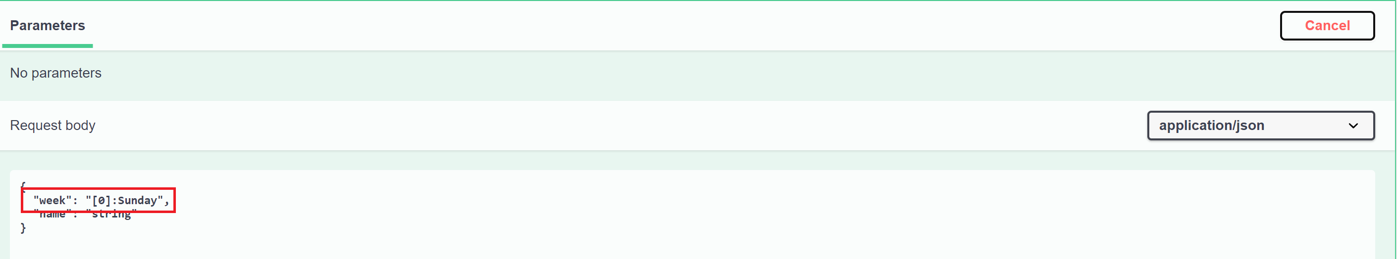 swagger input default value